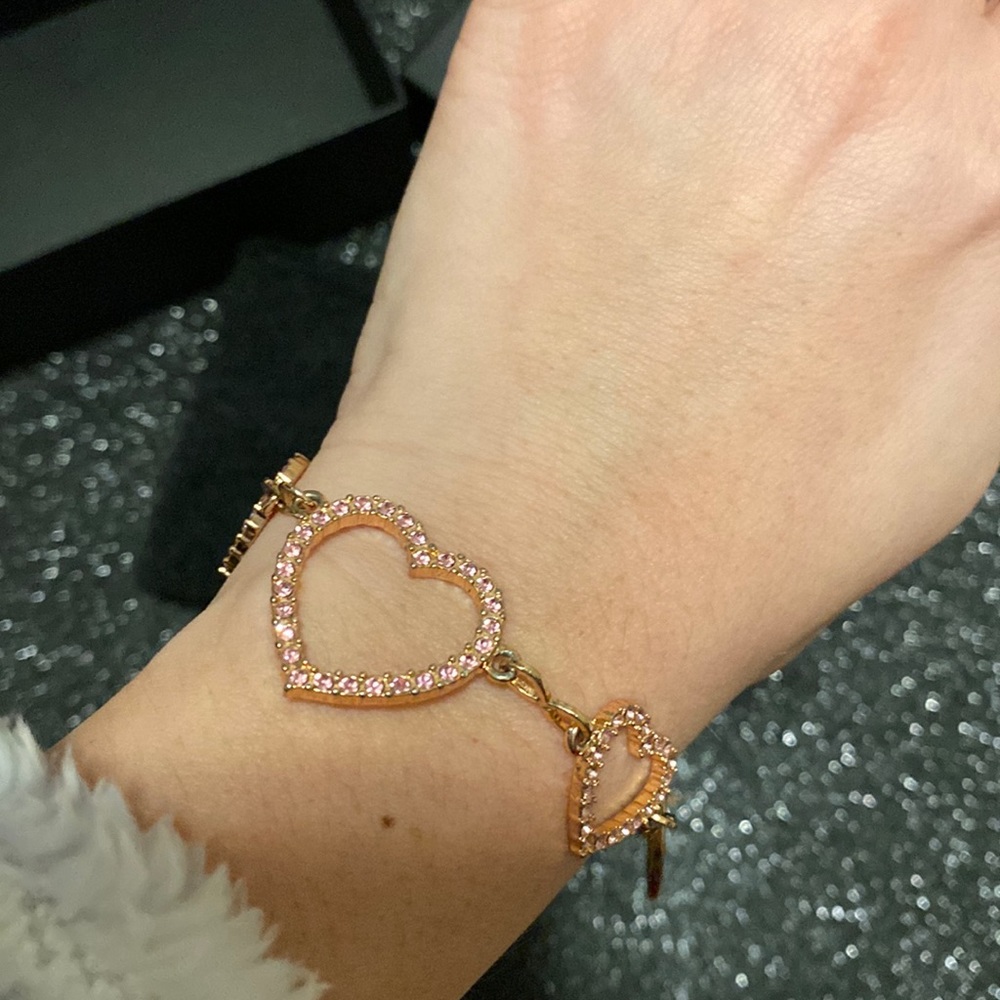 J Lo rose gold heart stone bracelet